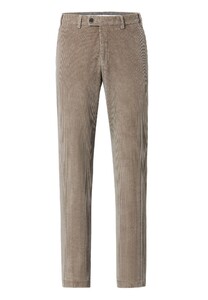 Hiltl Parma Italian Genua Corduroy Flat-Front Corduroy Trouser Medium Grey