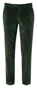 Hiltl Parma Italian Genua Corduroy Flat-Front Corduroy Trouser Pine Green