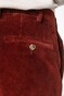 Hiltl Parma Italian Genua Corduroy Flat-Front Corduroy Trouser Warm Rood