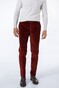 Hiltl Parma Italian Genua Corduroy Flat-Front Corduroy Trouser Warm Rood