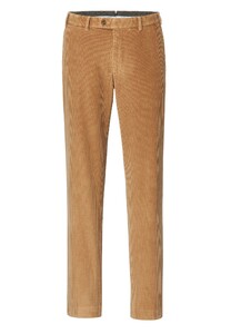 Hiltl Parma Italian Genua Corduroy Flat-Front Ribbroek Beige