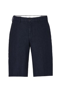 Hiltl Parmino Cooling Effect Linnen Délavé Bermuda Donker Blauw