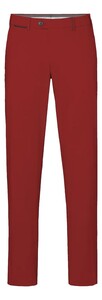 Hiltl Peaker-S Luxury Fine Satin Cotton Stretch Broek Rood