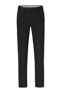 Hiltl Peaker-S Luxury Fine Satin Structure Cotton Stretch Broek Super Black