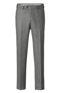 Hiltl Piacenza I Virgin Wool Iconic Flanel Broek Grijs