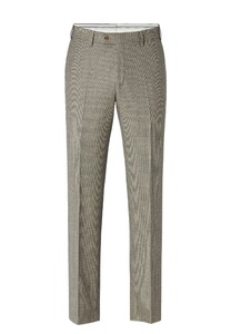 Hiltl Piacenza Mini Check Weave Broek Licht Beige