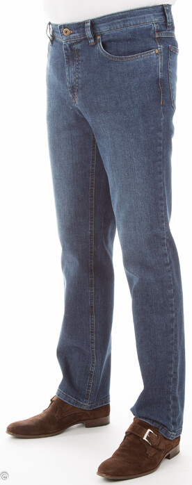 Hiltl Premium Denim Vintage Jeans Midden Blauw