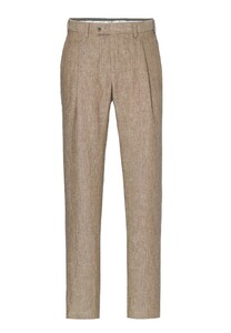 Hiltl Primo Cooling Effect Linnen Délavé Broek Licht Bruin