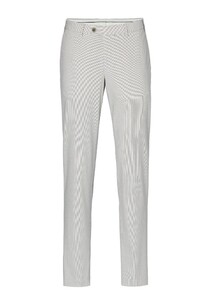 Hiltl Tarent Fine Woven Stripe Broek Licht Grijs