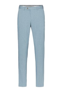 Hiltl Tarent Flat-Front Cotton Mélange Broek Licht Blauw
