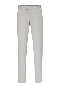 Hiltl Tarent Flat-Front Cotton Mélange Broek Licht Grijs