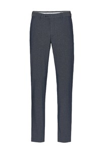 Hiltl Tarent Flat-Front Cotton Mélange Pants Navy