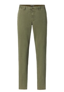 Hiltl Tavi Casual Gabardine Subtle Fade-Out Look Broek Olive