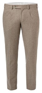 Hiltl Terzo Wool Light Flannel Stripe Pants Sand