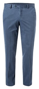 Hiltl Trento Cotton Stretch Micro Weave Pattern Pants Dark Evening Blue
