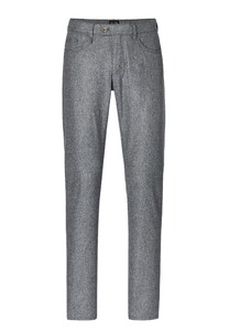 Hiltl Triest Elegant Virgin Wool Carded Flanel Broek Grijs