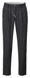 Hiltl Turin 2 Drawstring Wool Melange Pants Charcoal