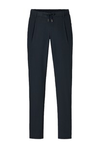 Hiltl Turin 2 Light Poplin Sportive Drawstring Look Broek Donker Blauw