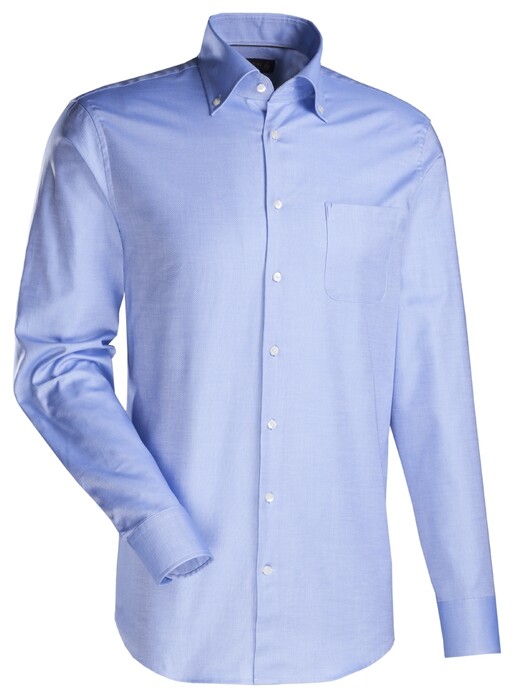 Jacques Britt Boston Uni Overhemd Blauw