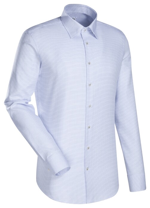 Jacques Britt Business Contrast Shirt Aqua Blue