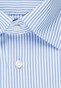Jacques Britt Business Striped Contrast Overhemd Blauw