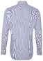 Jacques Britt Como Kent Stripe Business Overhemd Donker Blauw