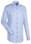 Jacques Britt Contrast Button Overhemd Blauw