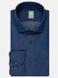 Jacques Britt Denim Smart Casual Overhemd Donker Blauw Melange