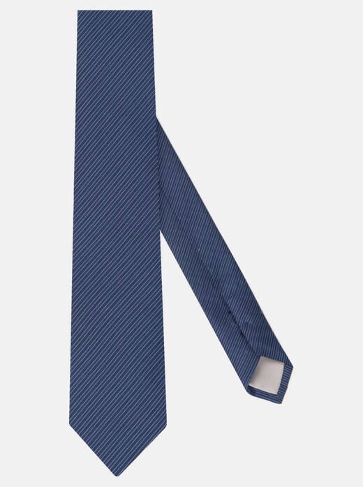 Jacques Britt Diagonal Stripe Tie Navy