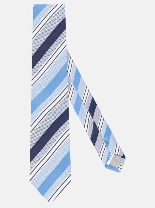 Jacques Britt Diagonal Stripe Tie Sky Blue Melange