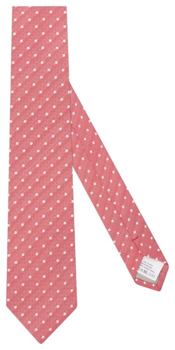 Jacques Britt Dotted Fantasy Tie Red