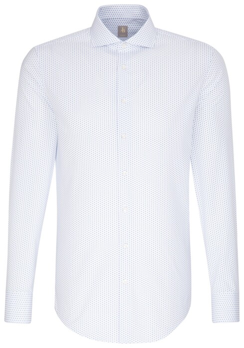 Jacques Britt Fantasy Business Sleeve 7 Shirt Sky Blue Melange
