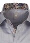 Jacques Britt Faux Uni Slim Business Overhemd Midden Grijs