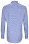 Jacques Britt Herringbone Uni Overhemd Intens Blauw