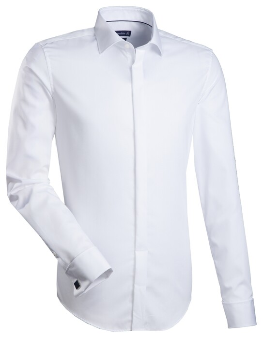 Jacques Britt John Gala Double Cuff Shirt White