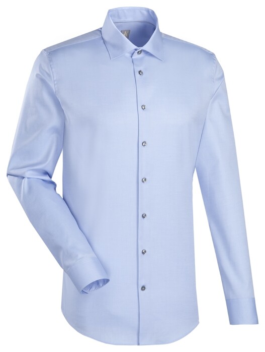 Jacques Britt Kent Custom Overhemd Blauw
