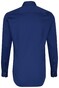 Jacques Britt Kent Uni Contrast Overhemd Donker Blauw Melange