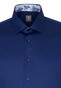 Jacques Britt Kent Uni Contrast Shirt Dark Blue Extra Melange