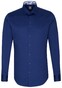 Jacques Britt Kent Uni Contrast Shirt Dark Blue Extra Melange