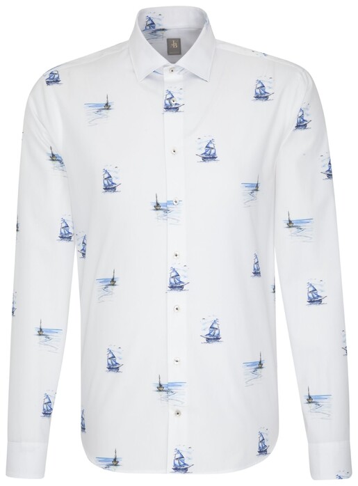 Jacques Britt Maritime Fantasy Overhemd Aqua Blue
