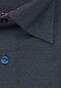 Jacques Britt Melange Button Contrast Overhemd Navy