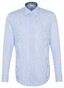 Jacques Britt Mini Check Business Overhemd Blauw