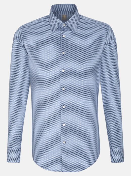 Jacques Britt Multi Dot Business Overhemd Pastel Blauw