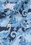 Jacques Britt Paisley Fantasy Business Overhemd Donker Blauw