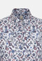 Jacques Britt Poplin Fantasy Paisley Pattern Overhemd Intens Blauw