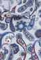 Jacques Britt Poplin Fantasy Paisley Pattern Shirt Deep Intense Blue