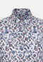 Jacques Britt Poplin Fantasy Pattern Overhemd Intens Blauw