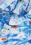 Jacques Britt Poplin Fantasy Under The Sea Overhemd Navy Blue