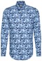 Jacques Britt Premium Fantasy Paisley Overhemd Donker Blauw