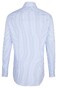 Jacques Britt Sleeve 7 Striped Twill Shirt Blue